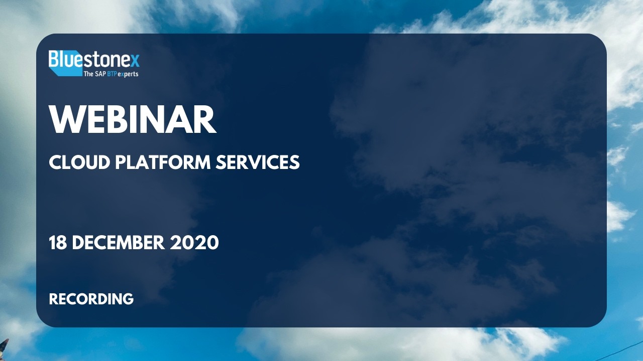 Cloud Platform Services | Webinar