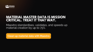 Maextro helps your mission-critical material master data
