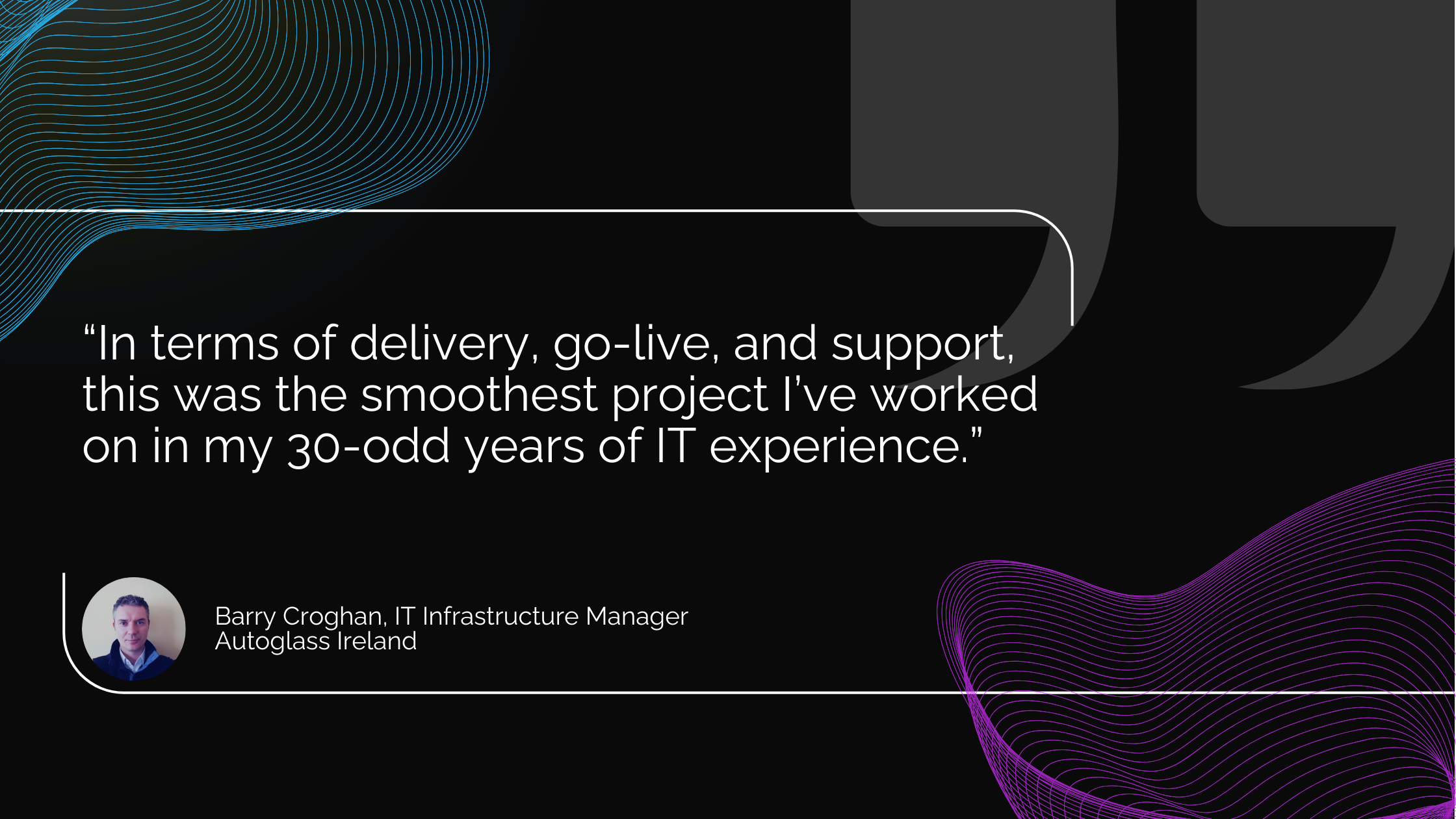 Barry Croghan quote: Smooth project